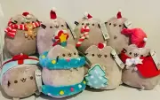 Brand New Pusheen The Cat Licensed Pusheen X'mas Plush Toy 23cm