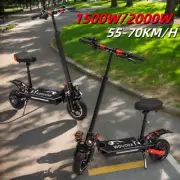 10"-11" Tyre Electric Scooter 1500W/2000W 40-50KM Foldable Off-Road E-Bike