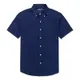 Polo Ralph Lauren RL 熱銷刺繡小馬短袖襯衫(CLASSIC FIT)-深藍色