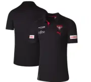 Essendon Bombers 2025 AFL PUMA Womens Team Polo | Black by Sporting House