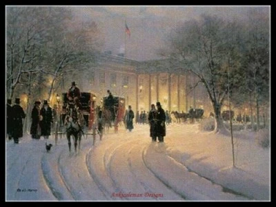 An Evening with the President - Chart Counted Cross Stitch Patterns Needlework