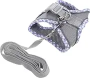 1 Set Cat Harness and Leash for Comfortable Walking Lightweight XXS Reflective Design for Small Cats Convenient Pet Supplies