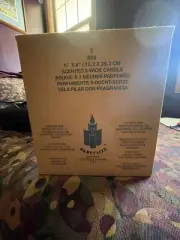 New in Box Retired Partylite PINEAPPLE Scented 3 Wick Candle 6" X 8" - L@@K