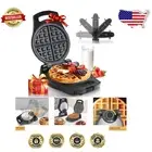 ETL Certified Belgian Waffle Maker with Recipe Booklet - Safe & Easy Cleaning