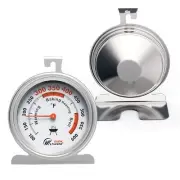 3" Extra Large Oven Thermometer Easy to Read NSF 3 Inch Dial, Silver