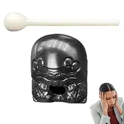 Chinese Fish Wooden Drum, Fish Meditation Drum Wood - Wooden Fish Blocks Zen Drum Blows - Ornaments Relaxation Artifact, Percussion Instrument for Drum, A