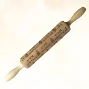 Kitchen Dough Roller Baking Fondant Rolling Pin Pizza Embossed