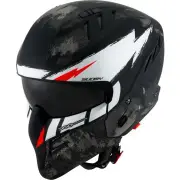 Armor Hi Volt Black White Jet Helmet