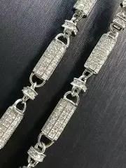 925 Sterling Silver Solid Block Chain HEAVY Men's Necklace 6MM 28" 30" 32"