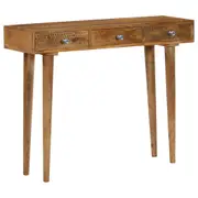 Console Table Solid Mango Wood 102x30x79 cm vidaXL