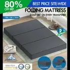 STARRY EUCALYPT Foldable Mattress Folding Foam Mattresses Portable Double Linen