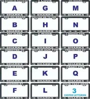 Shark assorted license plate frame holder