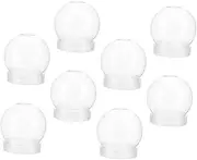 8pcs Transparent Bottle Water Globe Fillable Water Globe Ice Making Decor Snow Flakes Project Christmas Snowman Diy Unique Real Favors Musical Instant Transparent The Pet
