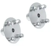 (2) 4" x 4" Live Axle Hub 1" to 3/4" Step-Down for Go Kart Cart ATV Quad Trailer
