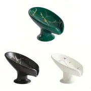 Light Luxury Ceramic Soap Dish Drainage Soap Holder Household Soap Storage Box