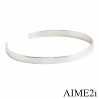 在飛比找momo購物網優惠-【AIME2i】S925純銀手環 簡約俐落亮面手環 AM31