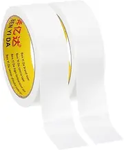 uxcell 1.2"x0.01" Bookbinding Tape, 22 Yard Total 2 Roll Cloth Bookbinding Repair Tape Book Binding Tape Self Adhesive for Repairing Old Books, White