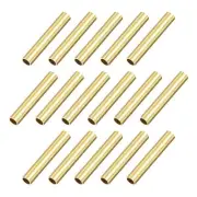 Brass Tube 5mm OD 0.5mm Wall Thickness 30mm Length Pipe Tubing for DIY 16 Pcs