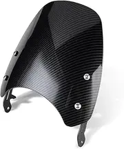 Headlight Fairing Wind Air Flow Deflector Windscreen Windshield Compatible with Triumph Bonneville T100 T120 1200cc T 100 Thruxton 900 SR500(White)