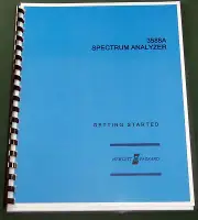 HP 3588A "Getting Started" Guide: Comb bound & protective covers