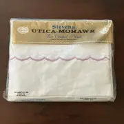 Vintage NEW Stevens Utica-Mohawk PERCALE Double Bed White Sheet 81x108” SEALED