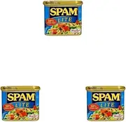 Spam 50% Less Fat Luncheon Meat 340g (Pack of 3)