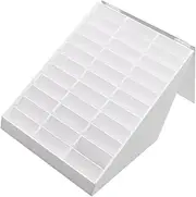 HAPINARY 1pc Nail Art Display Box Nail Varnish Colour Chart Nail Art Showing Display Manicure Display Board Nail Showing Holder Nail Sample Display Board Nail Display Nail Gel White Acrylic
