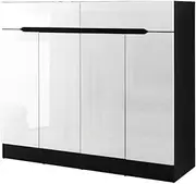 [Artiss] Shoe Rack Storage Cabinet Box Drawer Organiser Shoes Shelf Drawers Organisers 120cm High Gloss Cupboard Hallway Home Decor Bedroom Furniture Display Wardrobe