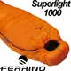 【FERRINO 義大利 Superlight1000 頂級白鵝絨輕量睡袋(-12℃ 600g FP750)】睡袋/羽絨睡袋/露營睡袋/D486190