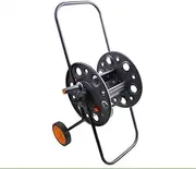 Hose Pipe Holder Steel Metal Water Pipe Storage Rack, Garden Hose Reel Cart,Outdoor Hosepipe Cart Organiser, Water Pipe Hose Holder Rack, Large Winding Hose Cart for,One Color