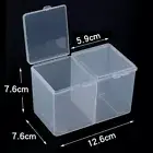 with Cover Napkin Storage Box Pink/Transparent Nail Piece Decoration Box