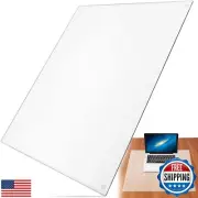 19 x 24 Inches Tempered Glass Desk Mat for Desktop Computers, Laptops, Keyboa