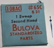 NOS Genuine Bulova 10BAC B 21 - Watch Sweep Second Hand #65C - Blue