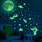 Glow in the Dark Star and Moon Stickers Beautiful Colors Day and Night