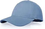 [BAOPLAYKIDS] Unisex Low Profile Cotton Baseball Hat for Youth Adjustable Kids Plain Baseball Cap for Boys Girls Age 8-15 Years