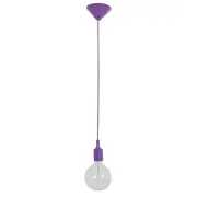 PEN Pendant Lamp Light Interior ES Purple Silicon Suspension OD45mm