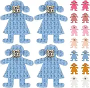 Abaodam 50pcs Fabric Rhinestone Embellishments for DIY Appliques Versatile Home Decoration for Valentines Jewelry Embellishment