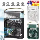3 in1 Mini Fan Cooler Portable Air Cooling Water Tank Humidifier Conditioner NEW