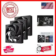 AF-125-K Trio 120mm Case Fans 3 Pack FDB PC Fans Daisy Chain Connector Comput...