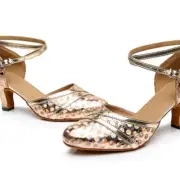 Women Dancing Shoes Sparkle Pumps 5cm Heel Dancewear Footwear Soft Latin Salsa