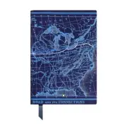 Montblanc Around The World in 80 Days Year 3 Blue Map 146 Notebook 134713 SEALED