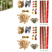 2 Sets 151Pcs Christmas DIY Ornaments Xmas Tree Hanging Decorations Arts and Crafts Ornaments for Xmas Decor