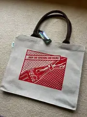 Coca-Cola - Coke Collectable green spun handle bag NWT