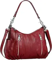 [HESHE] Women’s Leather Shoulder Handbags Cross Body Bags Hobo Totes Top Handel Bag Satchel and Purse for Ladies