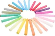 SEWACC 48pcs Set Washable Sidewalk Chalk Set for Dustless Colored Chalk for Blackboard Classroom and Outdoor Drawing Vibrant Colors Easy to Clean for Creative Play