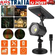 Solar LED Moving Laser Projector Light Christmas Party Outdoor Landscape Lamp