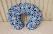 Boppy Pillow Cover M/W Dalmatians Puppies Blue Minky Bubble Dot Back