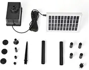 CIMAXIC 1.8W Solar Powered Water Fountain Pump for Ponds Pools Aquariums Floating Submersible Solar Fountain Easy to Install for Garden Decor and Water Displays