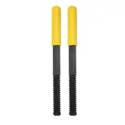 2pcs External Thread Restoring File 11-28 PF/BSP Square Repair Files, Yellow