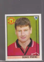 Merlin Premier League 96 Dennis Irwin Manchester United 34 Vintage Sticker